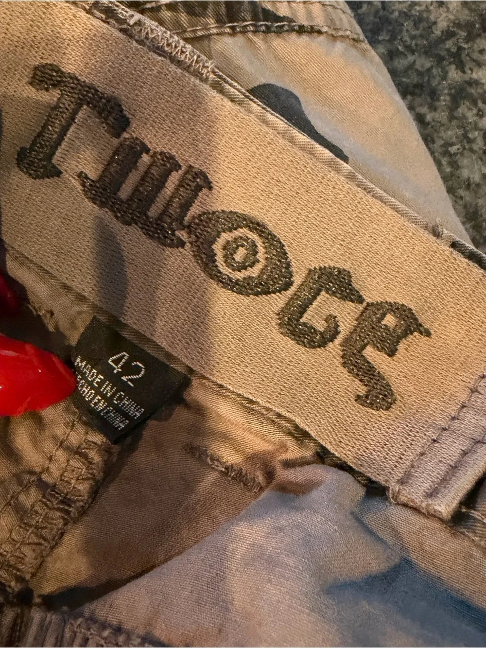 Men's Camo Cargo Shorts in Tan/Olive